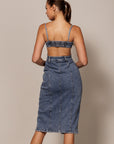 The Leonie Denim Midi Dress