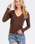 The Ruby V-neck Long Sleeve Top