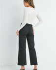 The Lucia Denim Wide Leg Jeans