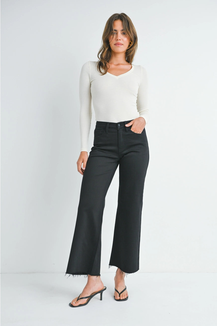 The Lucia Denim Wide Leg Jeans