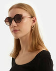 The Madison Tortoise Rose Gold Sunglasses by Komono