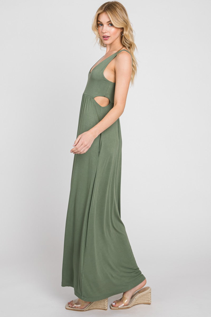 The Maribeth Side Cutout Maxi Dress Thread + Seed The Maribeth Side Cutout Maxi Dress Thread + Seed