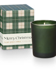 The Balsam + Cedar Merry Christmas Boxed Candle