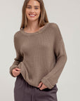 The Clio Olive Chunky Knit Sweater