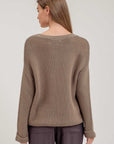 The Clio Olive Chunky Knit Sweater