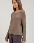 The Clio Olive Chunky Knit Sweater