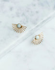 The Opal Beam Studs by Michelle Starbuck Designs