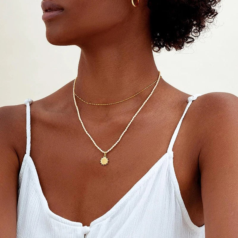 The Pendant and Pearl Chain Necklace