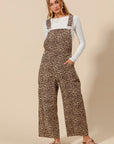 The Makena Leopard Barrel Overalls