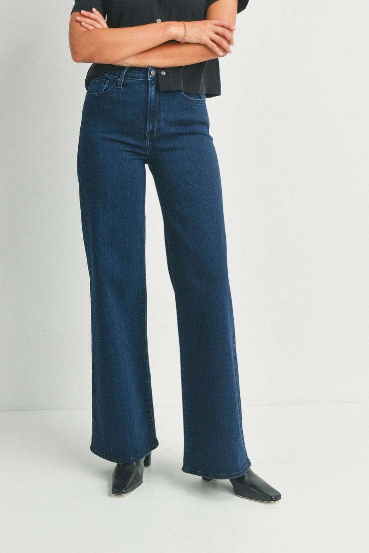 The Leana Denim Wide Leg Jeans