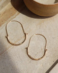 The Paloma Hammered Hoops by Token Jewelry