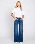 The Paola Dark Denim A-Line Jeans