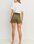 The Stevie Patch Pocket Shorts by Just Black Denim
