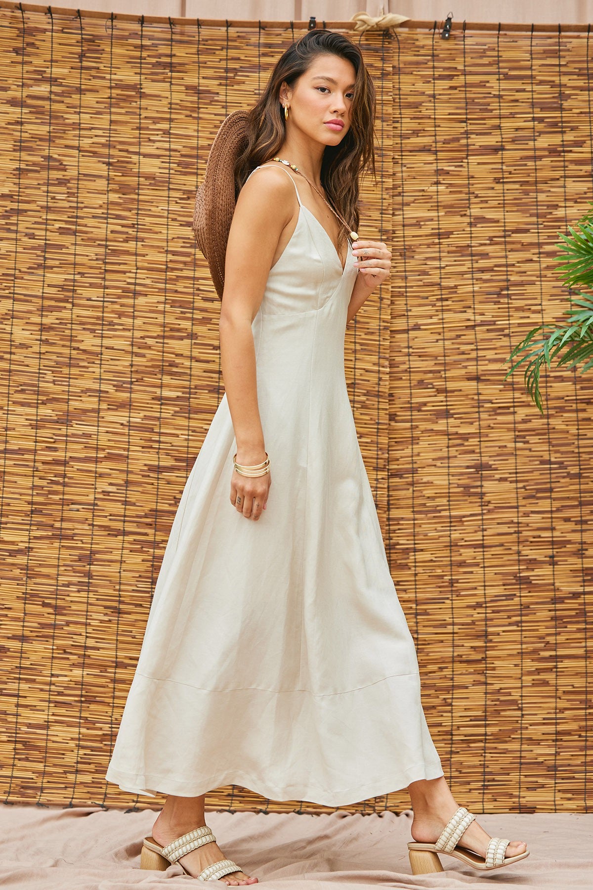 Thread Back Dress The Peyton Linen Open Back Dress – Thread + Seed