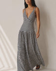 The Winona Striped Maxi Dress