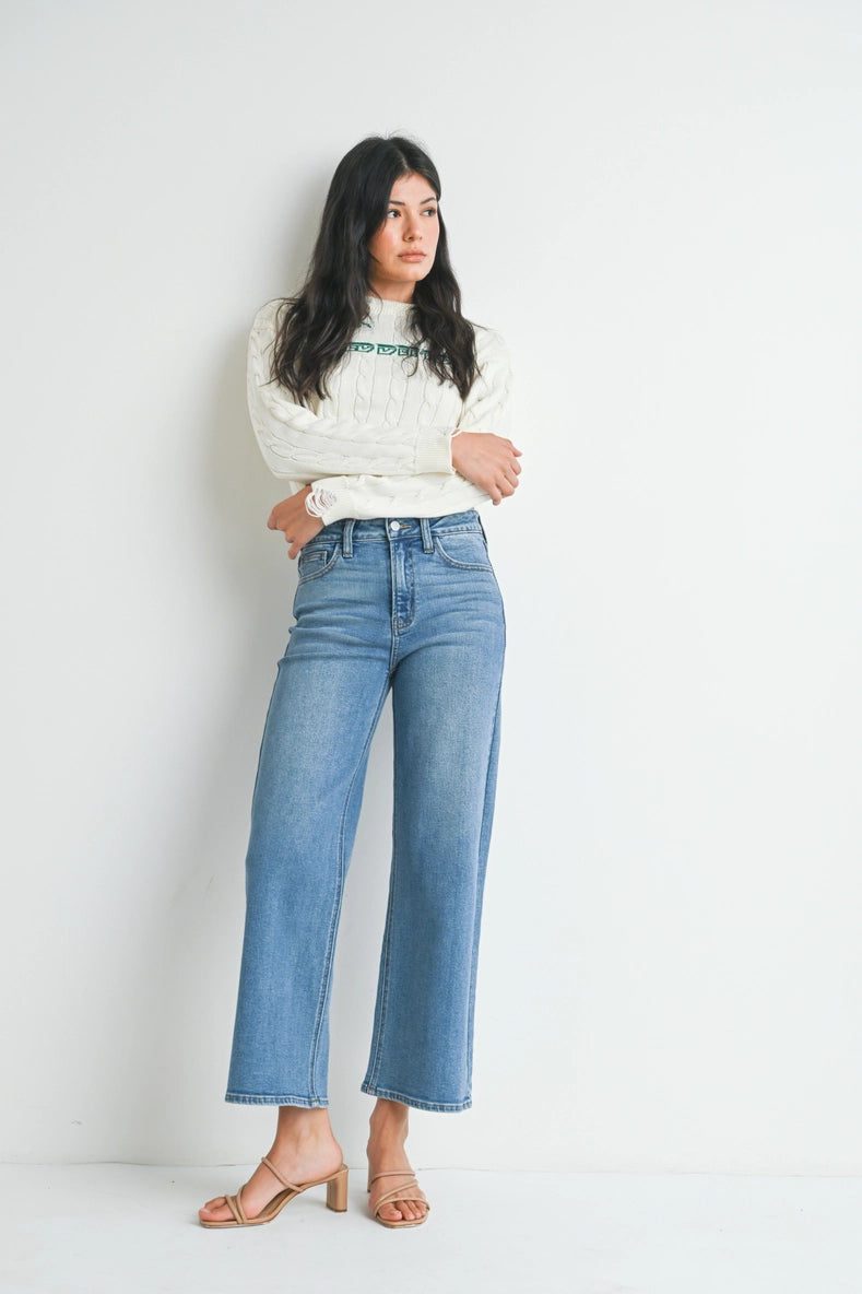 The Rae Denim Wide Leg Jeans – Thread + Seed