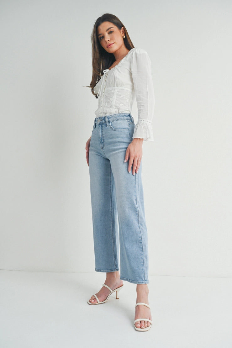 The Rae Denim Wide Leg Jeans