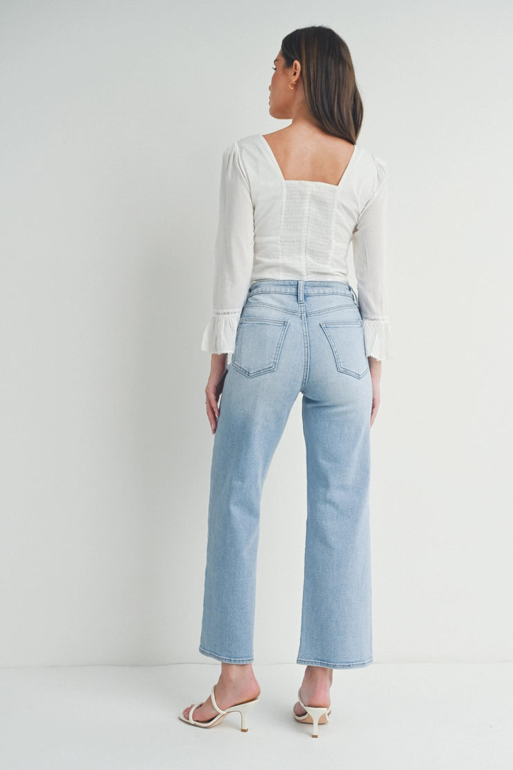 The Rae Denim Wide Leg Jeans – Thread + Seed