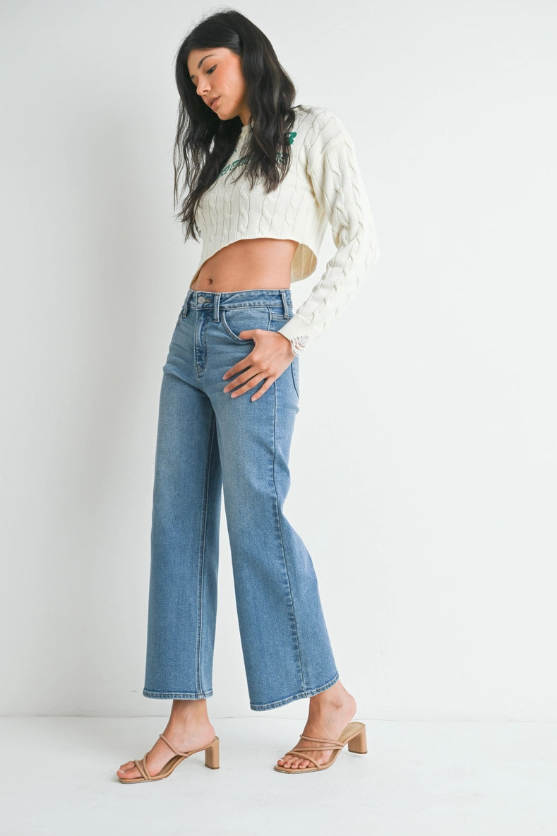 The Rae Denim Wide Leg Jeans