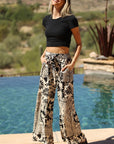 The Rema Printed Wide Leg Pants