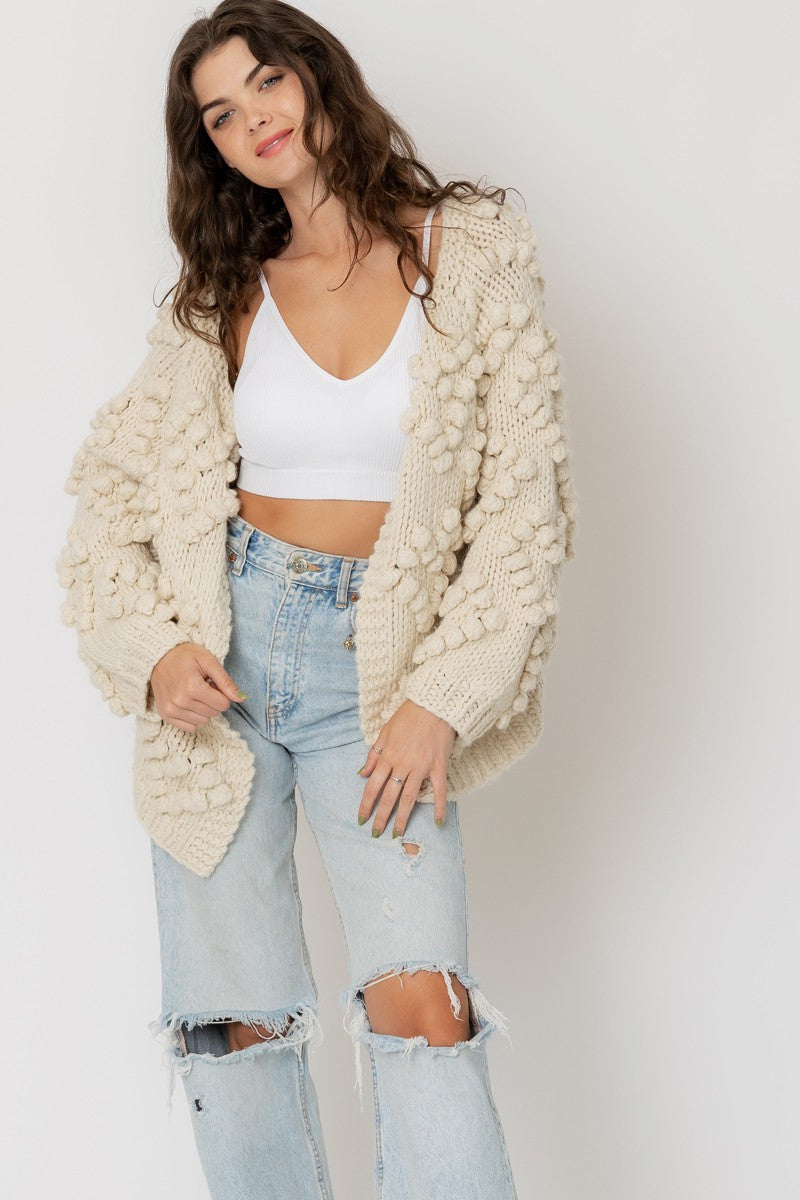 Pom pom sweater clearance cardigan