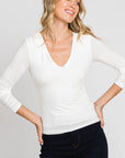 The Ruby V-neck Long Sleeve Top