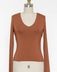 The Ruby V-neck Long Sleeve Top