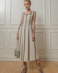 The Sahar Linen Midi Dress