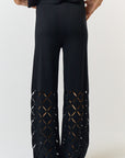 The Sasha Laser Cut Top + Pant Set - Sold Separately