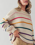 The Sammi Multicolor Stripe Knit Sweater