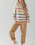 The Sammi Multicolor Stripe Knit Sweater