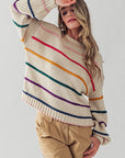The Sammi Multicolor Stripe Knit Sweater