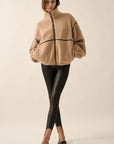 The Darla Sand Sherpa Jacket
