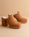 The Sierra Camel Vegan Leather Clogs