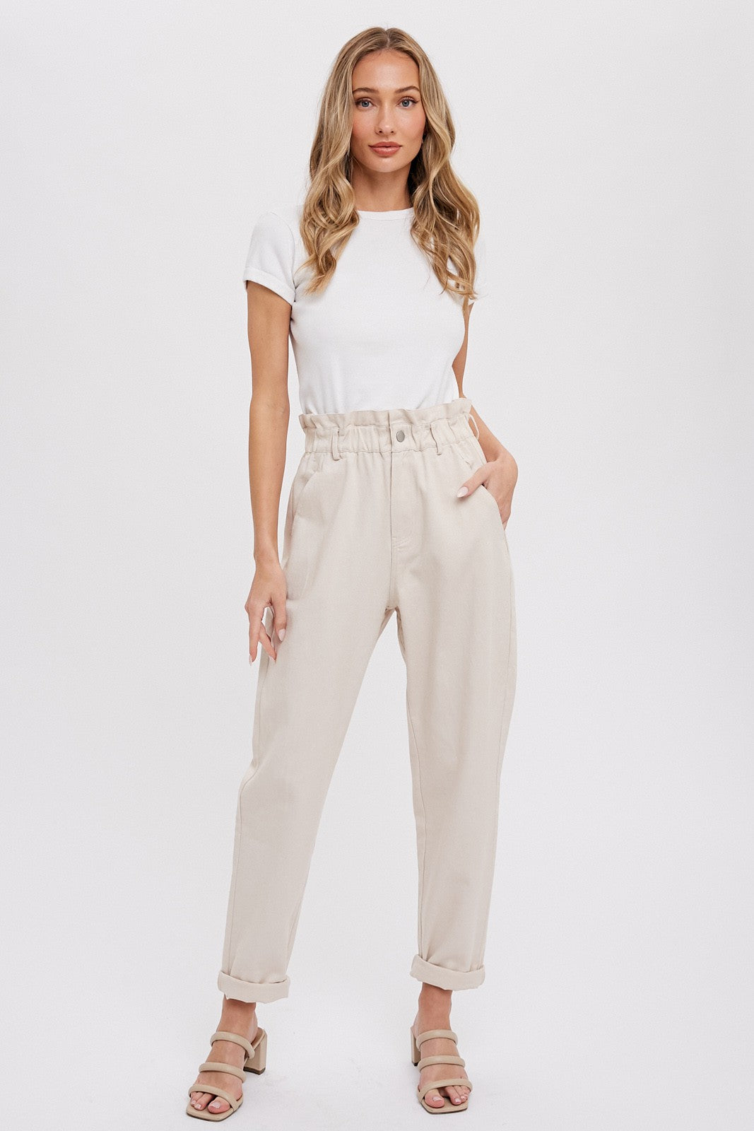 Paper-bag Linen Trousers – DRESSED