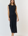 The Sonny Black Studded Maxi Dress