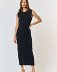 The Sonny Black Studded Maxi Dress