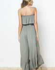 The Amber Strapless Flowy Jumpsuit