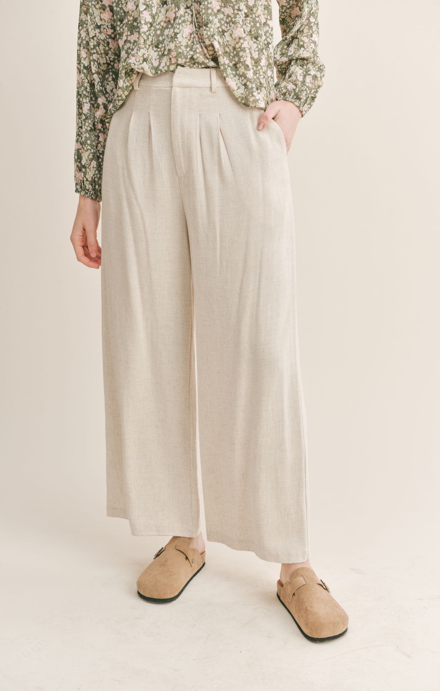 The Roadtrip Linen Tank + Pants Set - Sold Separately