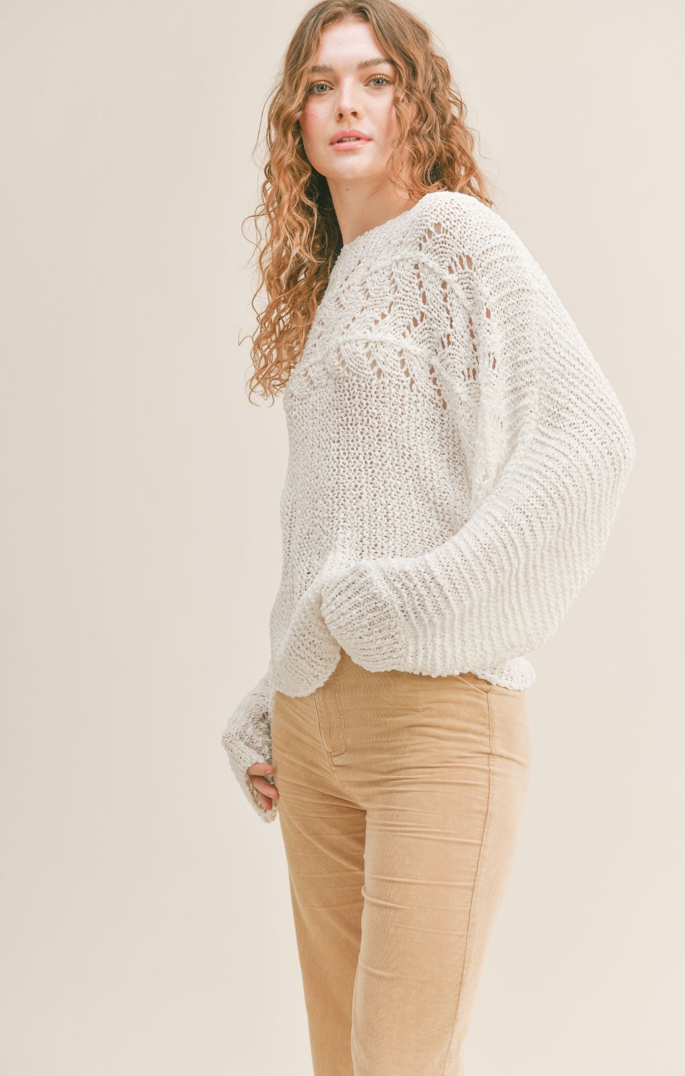 The Maison Open Knit Sweater