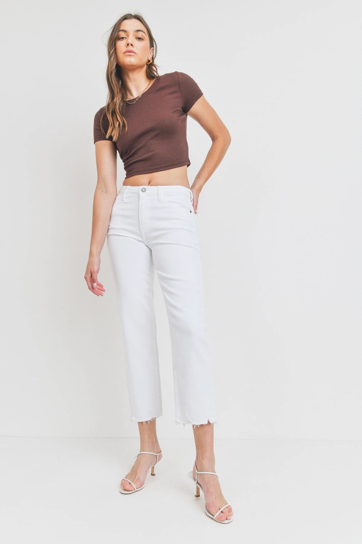 The Vicki High Rise Straight Jeans