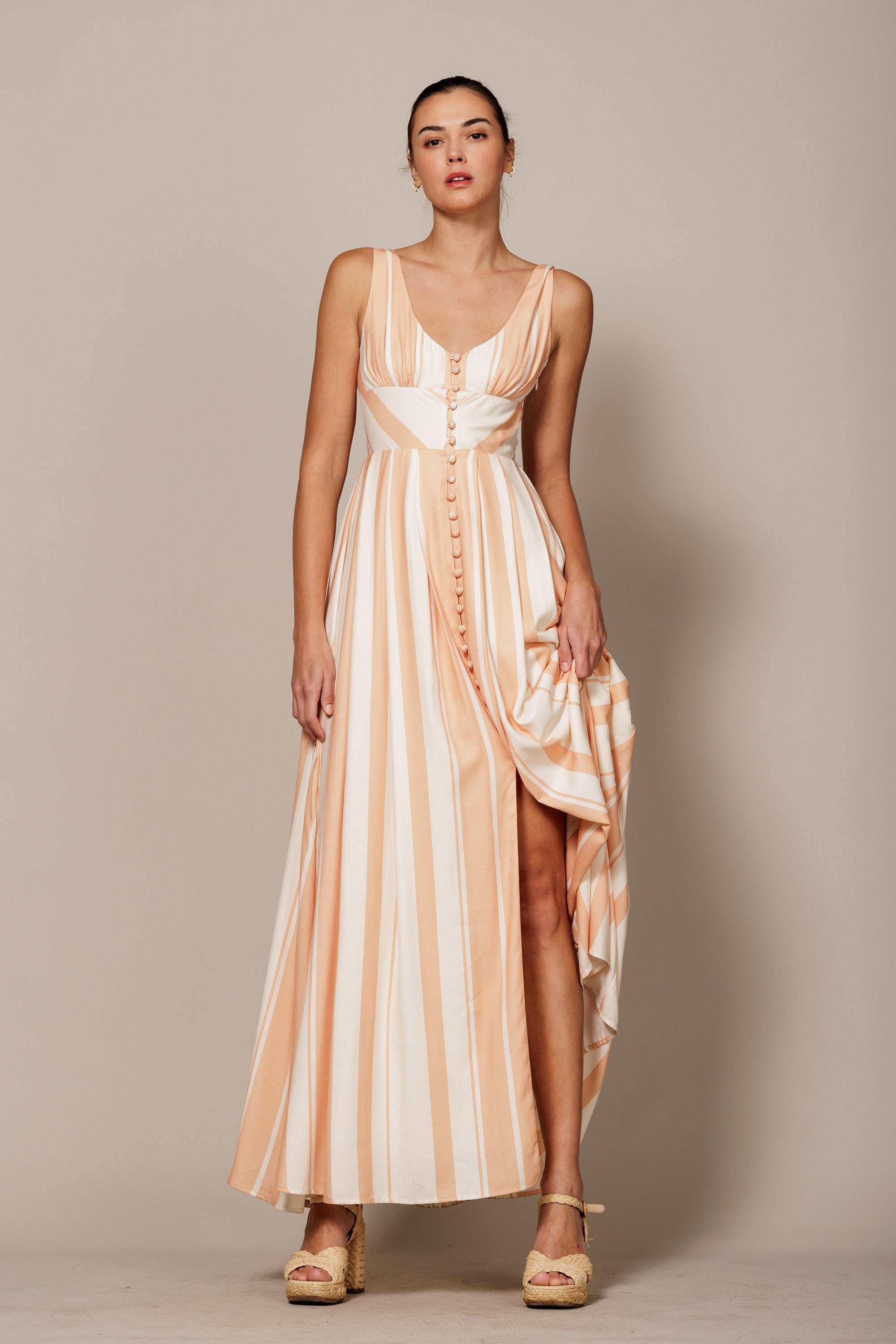 yara maxi dress Abadia White Yara Maxi Dress