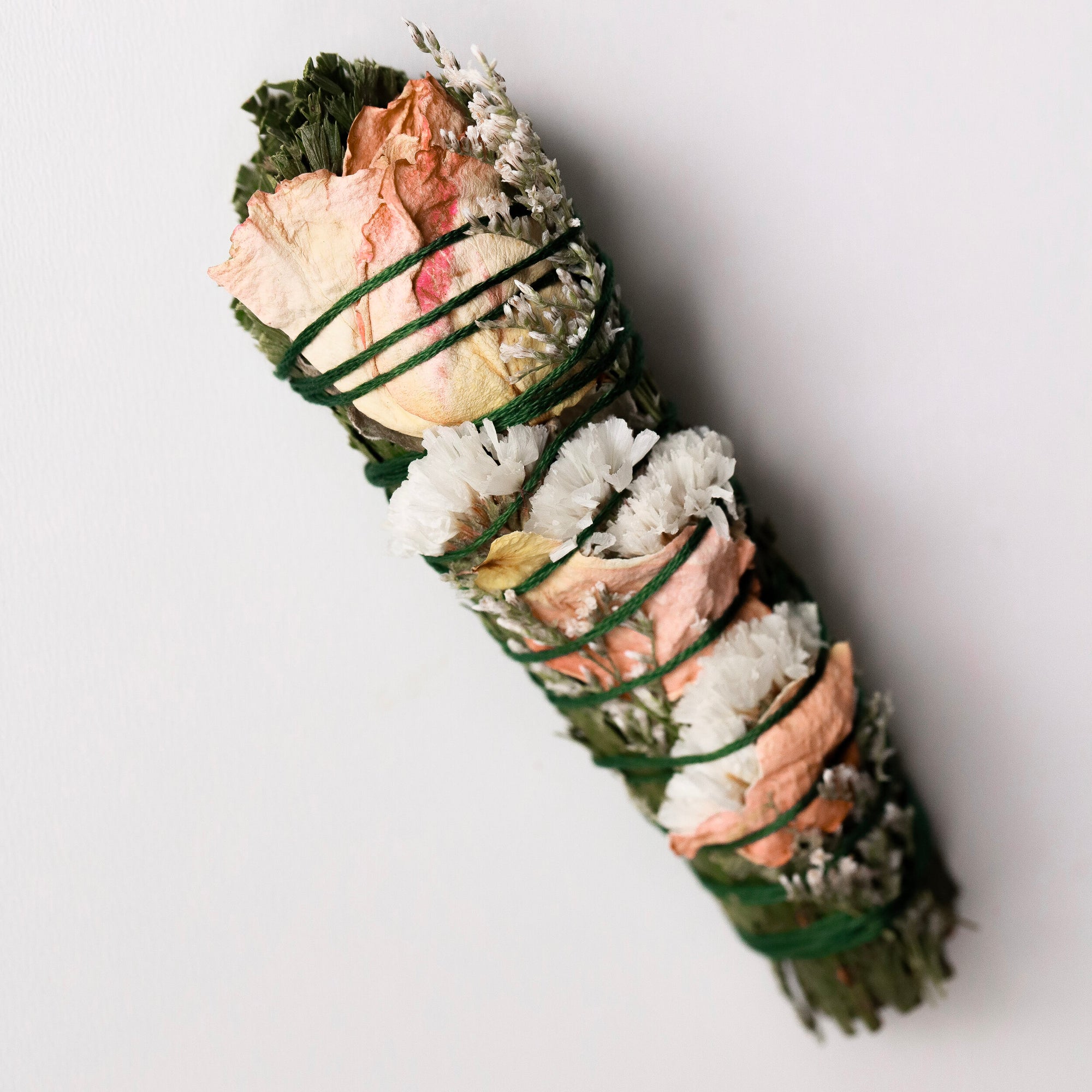 Cedar + Rose Smudge Wand by Among the Flowers