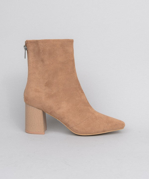 The Lexie Vegan Suede Ankle Boots