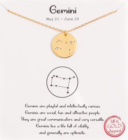 The Shea 18K Gold-Dipped Constellation Necklaces