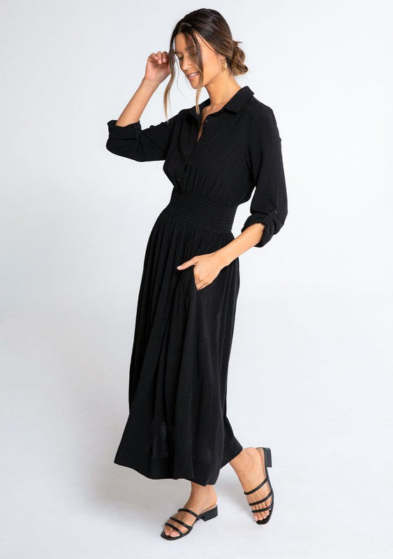 The Dakota Midi Shirt Dress