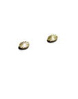 Tiny Starburst Oval Stud Earrings by Michelle Starbuck Designs