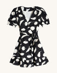 The Madigane Abstract Wrap Dress by FRNCH