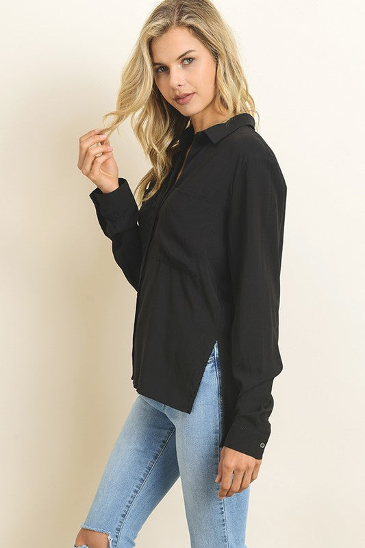The Sloane Woven Button-Down Shirt