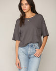 The Amber Short Sleeve Boxy Top